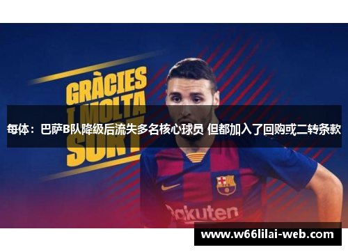 每体：巴萨B队降级后流失多名核心球员 但都加入了回购或二转条款